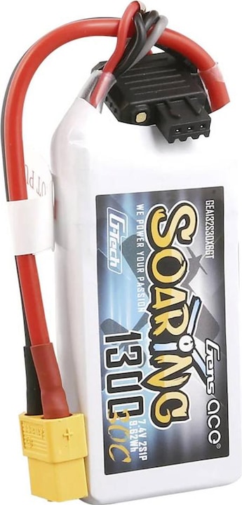 Immagine prodotto Gens Ace Accumulatore G-Tech Soaring 1300mAh 7.4V 30C 2S1P XT60 (7.40 V, 1300 mAh)