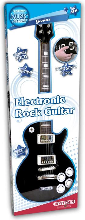 Actual product image Bontempi Electric Rock Guitar Black (Italian, English, German, French)