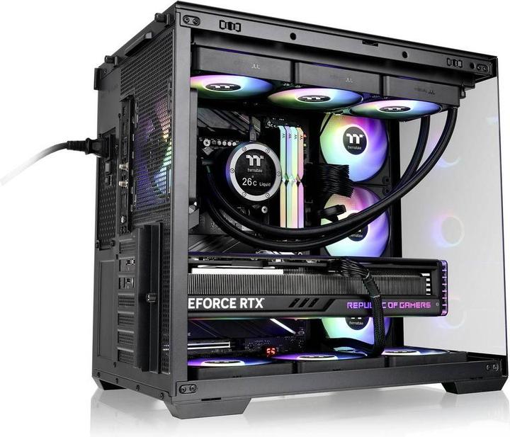 Produktbild Thermaltake Geh View 380 WS Midi Tower "ARGB" Black retail (mATX, Mini-ITX, ATX)