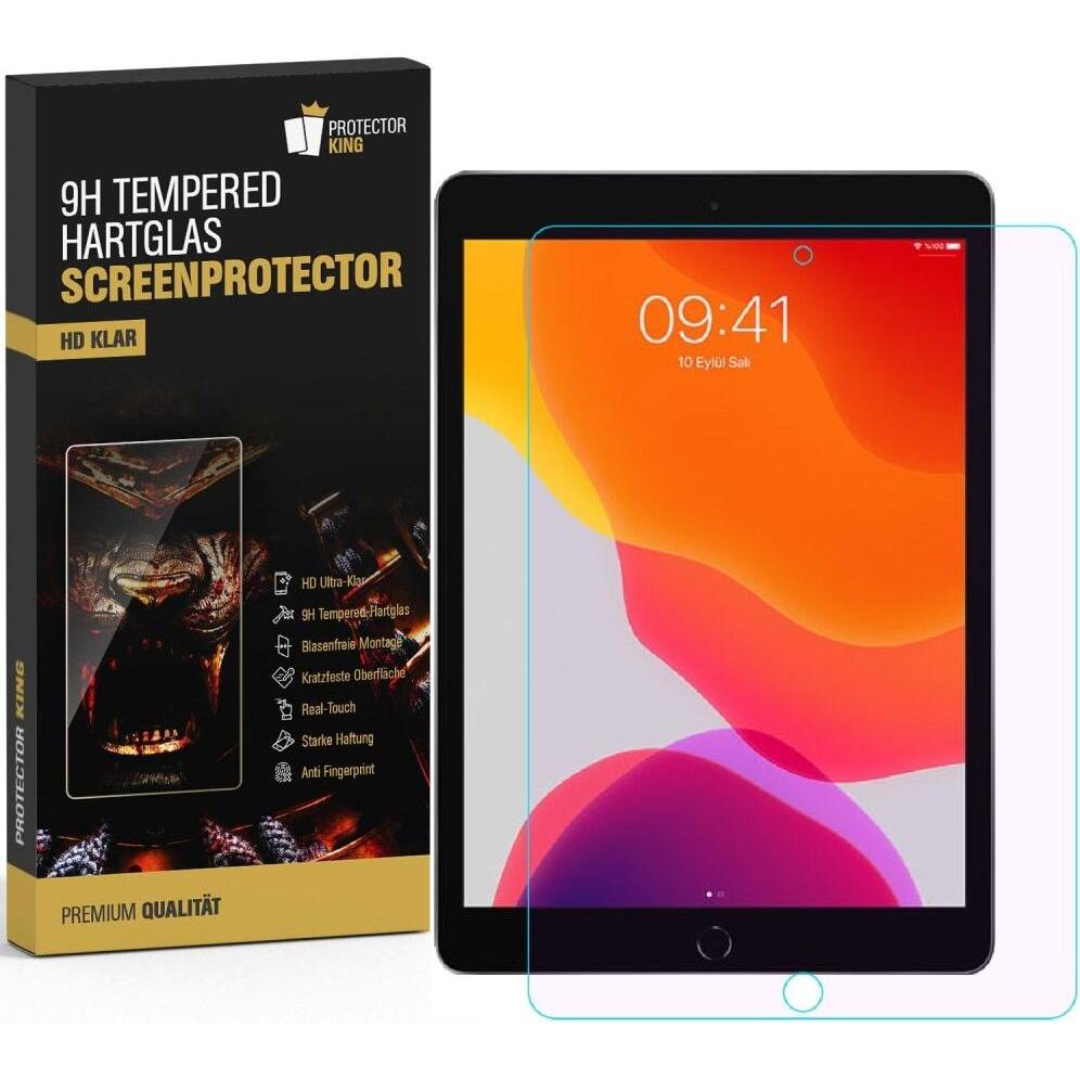 Protectorking 6x echtes Tempered 9H Panzerhartglas 3D KLAR (6 Stück, IPad Mini 1), Tablet Schutzfolie