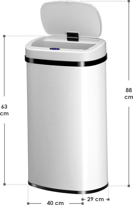 Produktbild Juskys Automatischer Mülleimer mit Sensor (60 l)