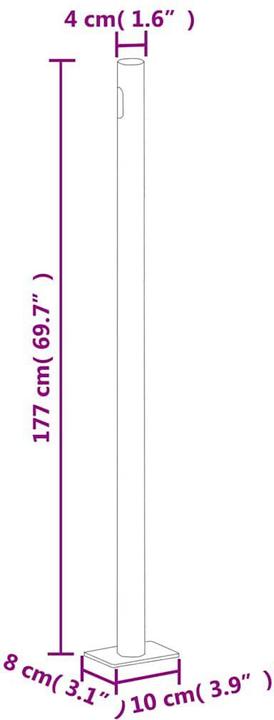 Produktbild vidaXL Seitenmarkise (6 m)