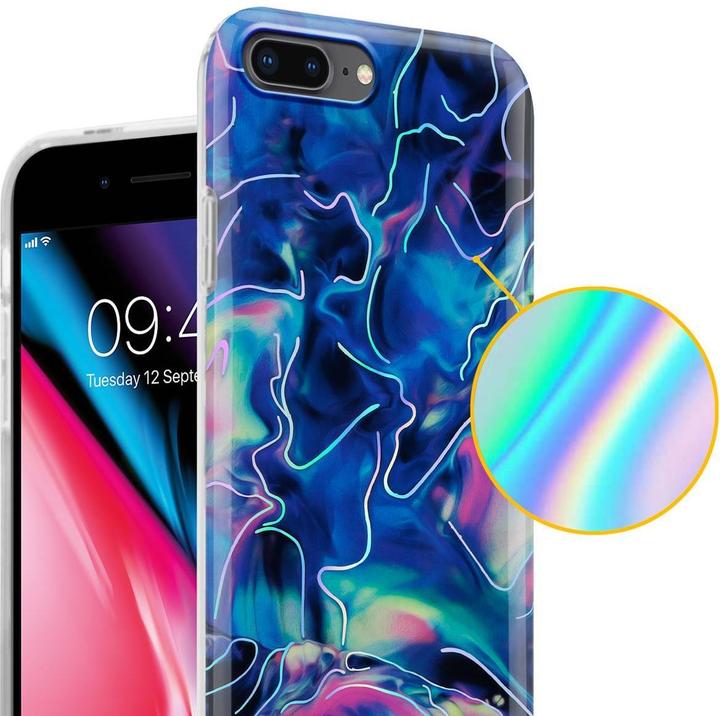 Image du produit Cadorabo Couverture IMD TPU Marbre coloré (Apple iPhone 7 Plus, Apple iPhone 7s Plus, Apple iPhone 8 Plus)