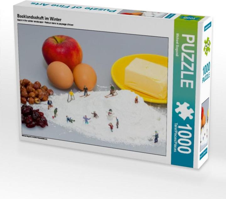 Backlandschaft im Winter 1000 Teile Puzzle quer (1000 Teile)