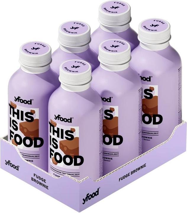 Actual product image YFood Fudge Brownie (Brownie, 6 x)