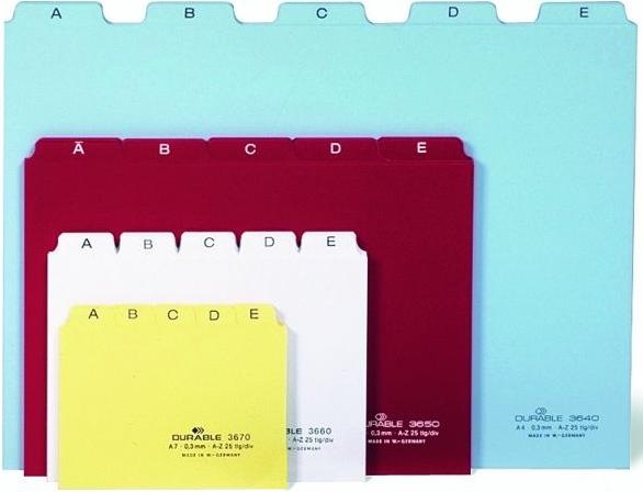 Produktbild Durable Leitregister PP A7 (A7)