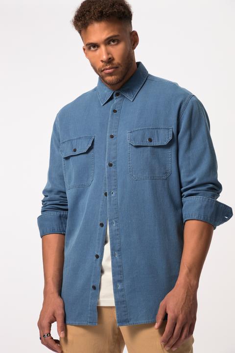 Produktbild Sthuge Jeansoptik-Hemd, Langarm, Kentkragen, Modern Fit (7XL)