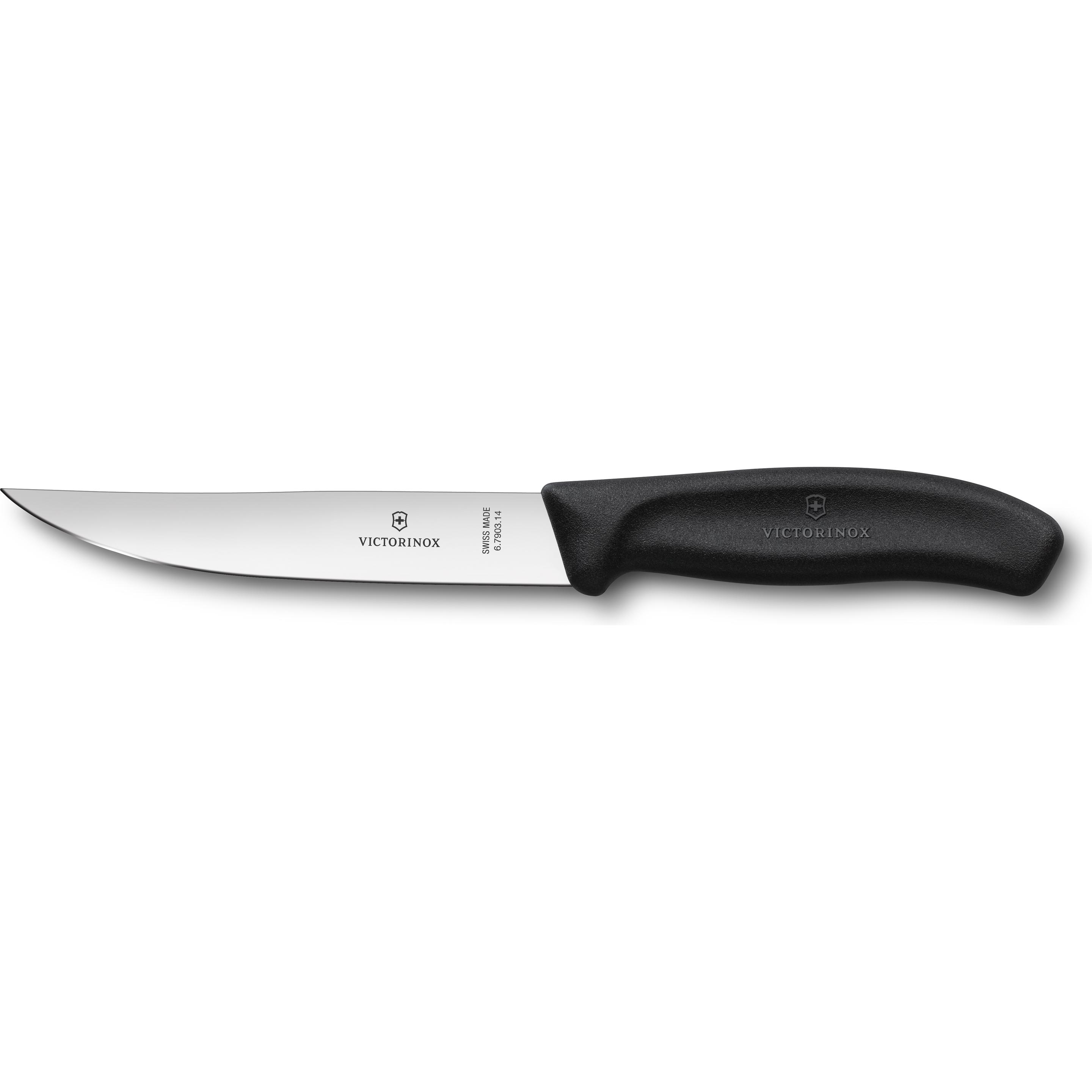 Victorinox Steakmesser, Besteck, Schwarz, Silber