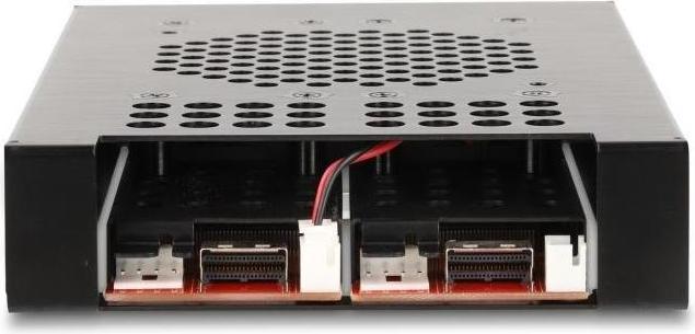 Actual product image Delock 3.5? Removable frame for 2 x M.2 NVMe SSD with Slim SAS