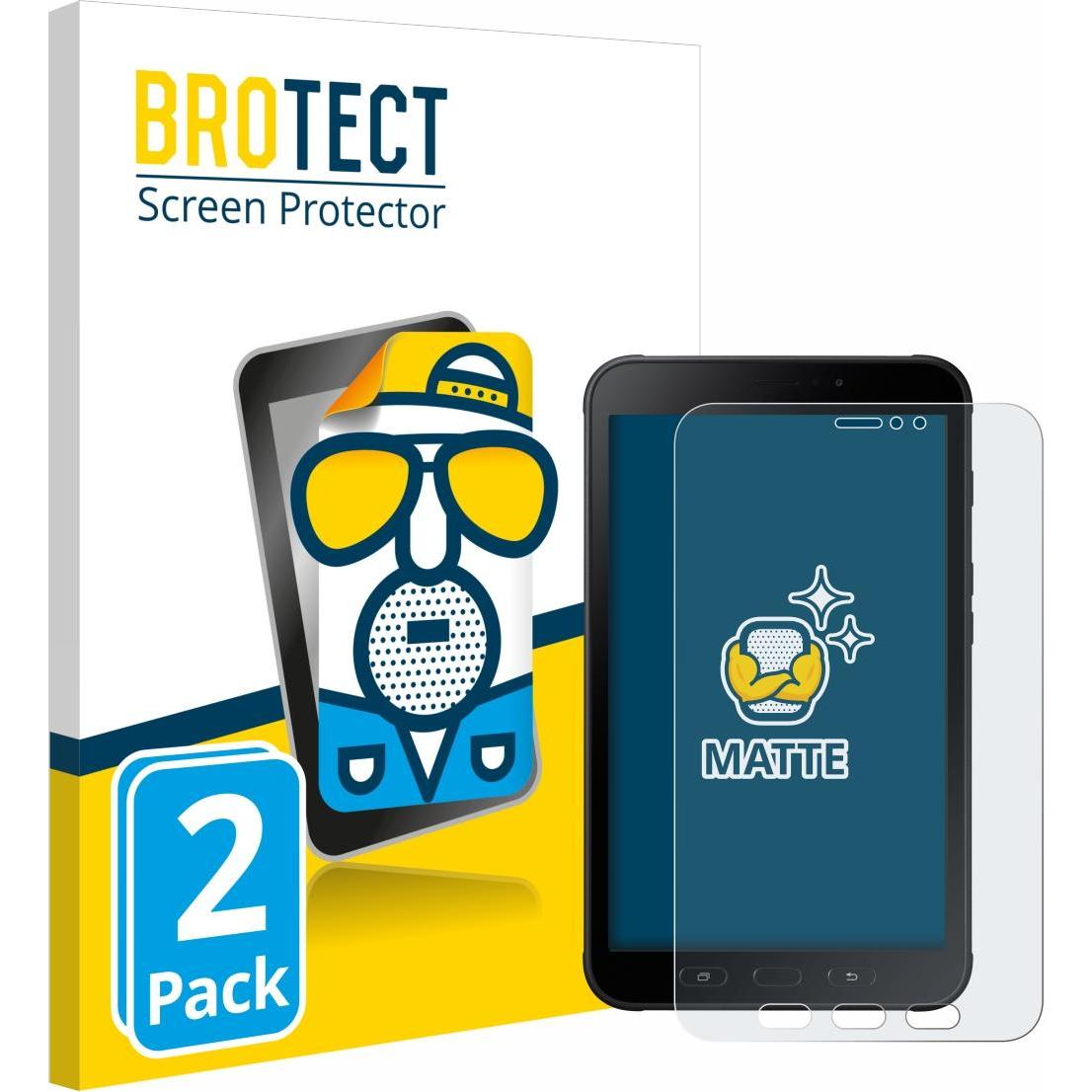 BROTECT Entspiegelungs-Schutzfolie Displayschutz Matt (2 Stück, Galaxy Tab Active 2), Tablet Schutzfolie