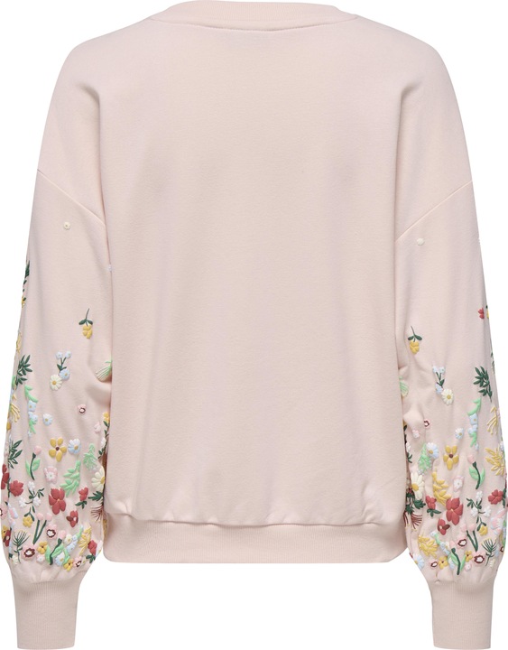 Produktbild Only Normal geschnitten Rundhals Gerippte Ärmelbündchen Tief angesetzte Schulter Sweatshirt Sweatshirt (S)
