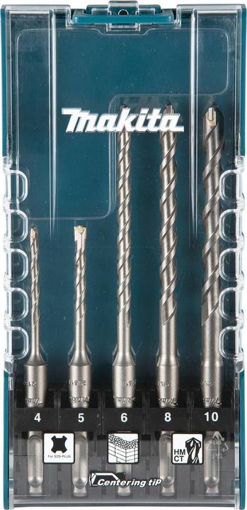 Productafbeelding Makita SDS+ set metselboren 5 stuks. (4, 5, 6, 8 mm en 10 mm)