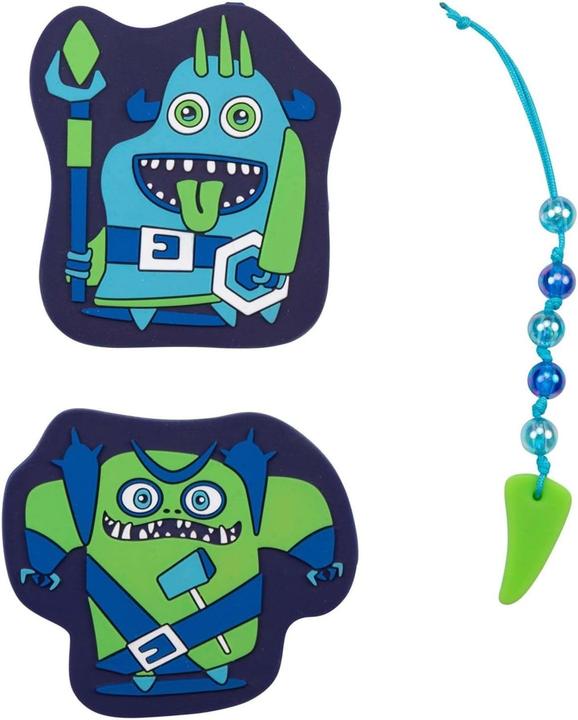 Actual product image Derdiedas ErgoFlex Tiny Exklusiv Neon 5-Piece School Backpack Set Monster (21 l)