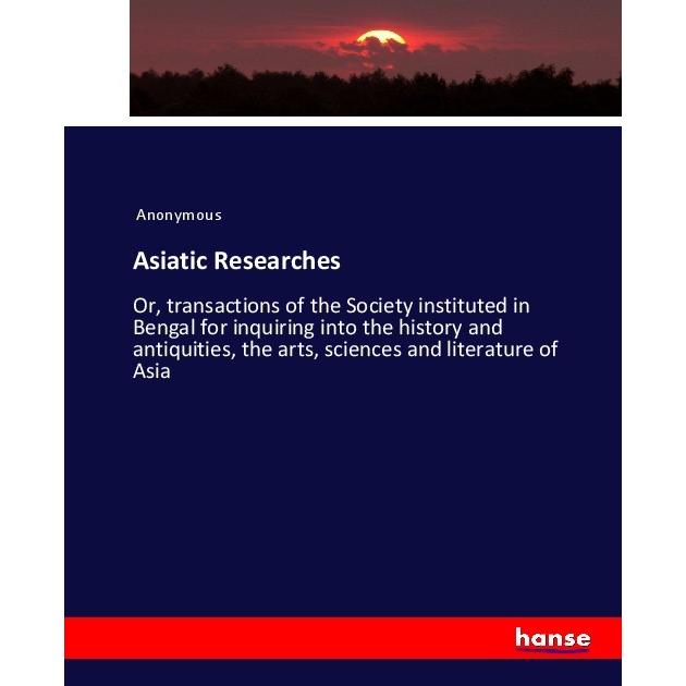 Asiatic Researches, Fachbücher von James Payn