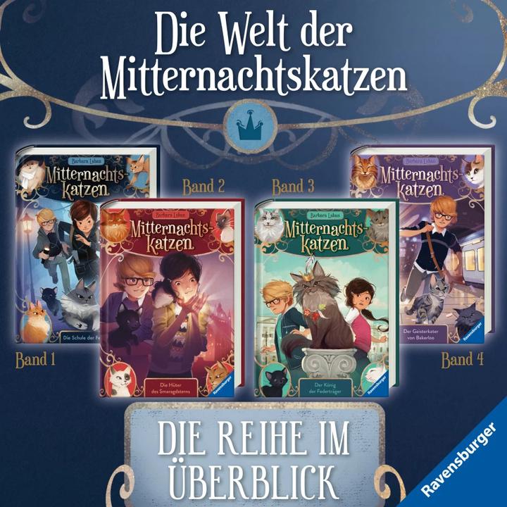 Productafbeelding Ravensburger Mitternachtskatzen, Band 4: Der Geisterkater von Bakerloo (Duits, Barbara Laban, Jérôme Pélissier, 2023)