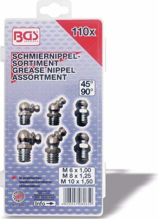 Immagine prodotto BGS Schmiernippel-Sortiment | 110-tlg.