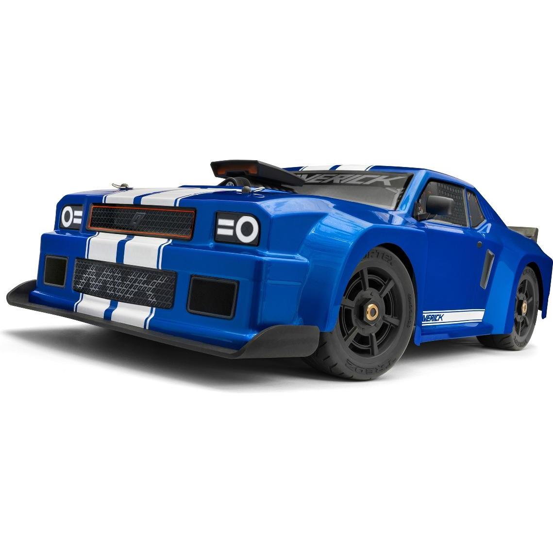 Maverick QuantumR Flux 4S 1/8 4WD Muscle Car - Blue (RTR Ready-to-Run)