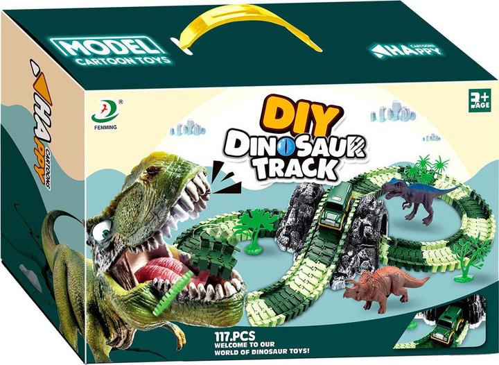 Dino race track with self-driving car