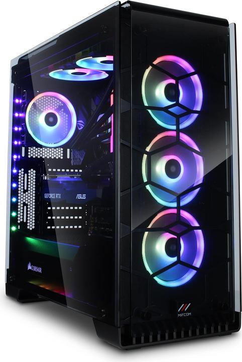 Produktbild Mifcom Spectrum RTX2080Ti Ultimate (1000 GB, 32 GB, Intel Core i9-9900K, GeForce RTX 2080 Ti)
