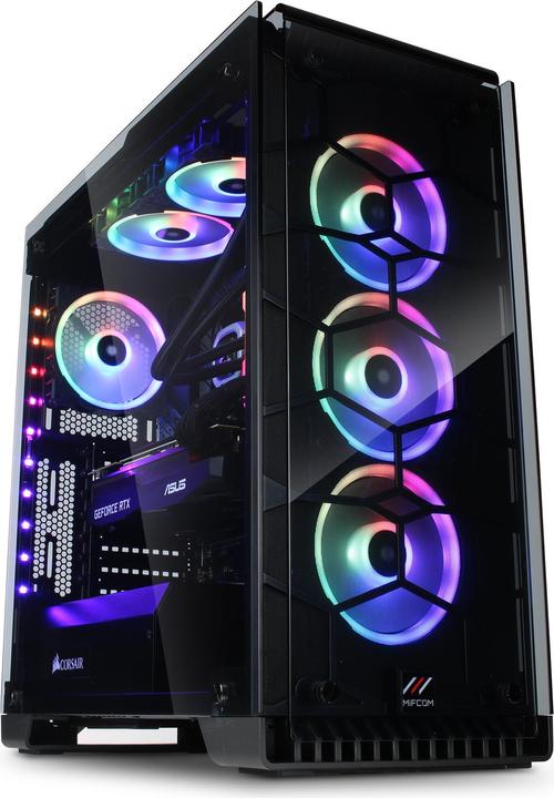 Produktbild Mifcom Spectrum RTX2080Ti Ultimate (1000 GB, 32 GB, Intel Core i9-9900K, GeForce RTX 2080 Ti)
