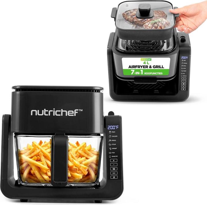 Nutrichef Heissluftfritteuse & Grill