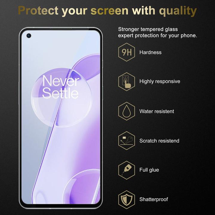 Actual product image Cadorabo Full screen display protection glass (1 pcs., OnePlus 9RT 5G)