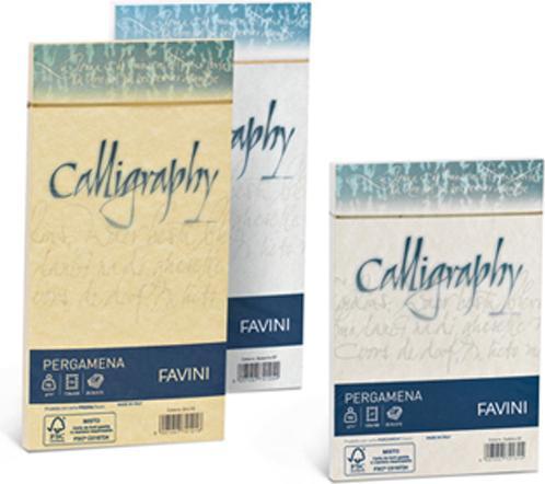 Actual product image Favini Parchment Calligraphy inkjet paper A4 (210x297 mm) 50 sheets Cream (A4, 50 Sheets, 90 g/m²)
