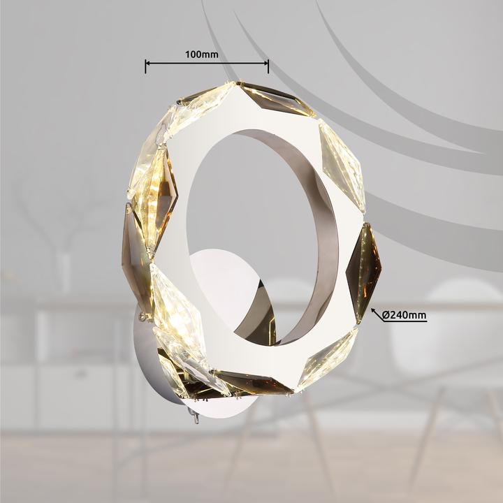 Produktbild Globo Wandleuchte Metall Verchromt, 1xled (900 lm)