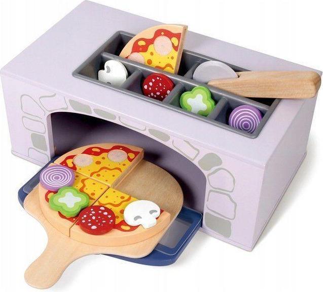 Actual product image EcoToys TOY WOODEN PIZZA KIT 4333