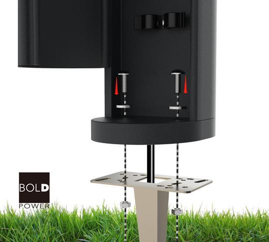 Produktbild Diebold VOLO Steckdosenturm mit Blende,IP44,Aluminium