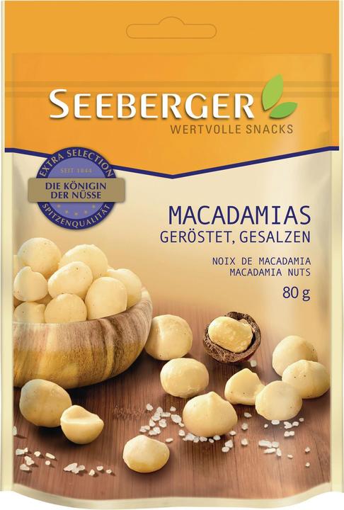 Produktbild Seeberger Macadamias geröstet, gesalzen (80 g)