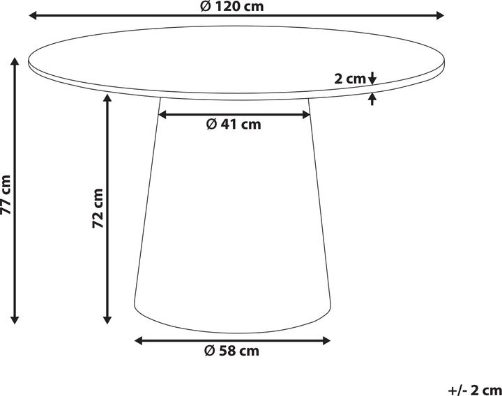 Produktbild Beliani Oyen (120 x 77 cm)