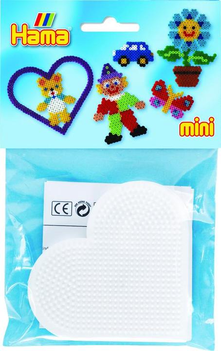 Produktbild Hama mini 2stk stiftplader hjerte 8x9cm