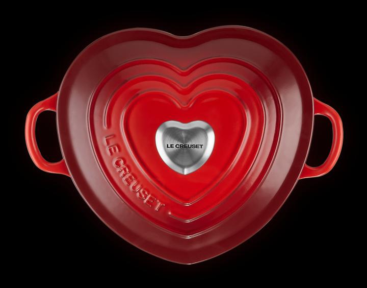 Image du produit Le Creuset Rôtissoire à coeur avec bouton de coeur (Cocotte + faitout, Fonte)
