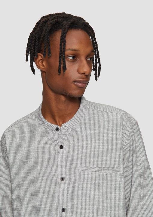 Immagine prodotto s.Oliver Hemd Regular Fit: Baumwollhemd mit Stehkragen (XS)