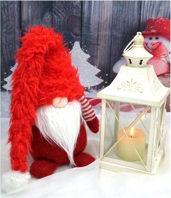 Produktbild Saska Garden Elfe mit Pelzmütze 15,5x14,4x64,5cm