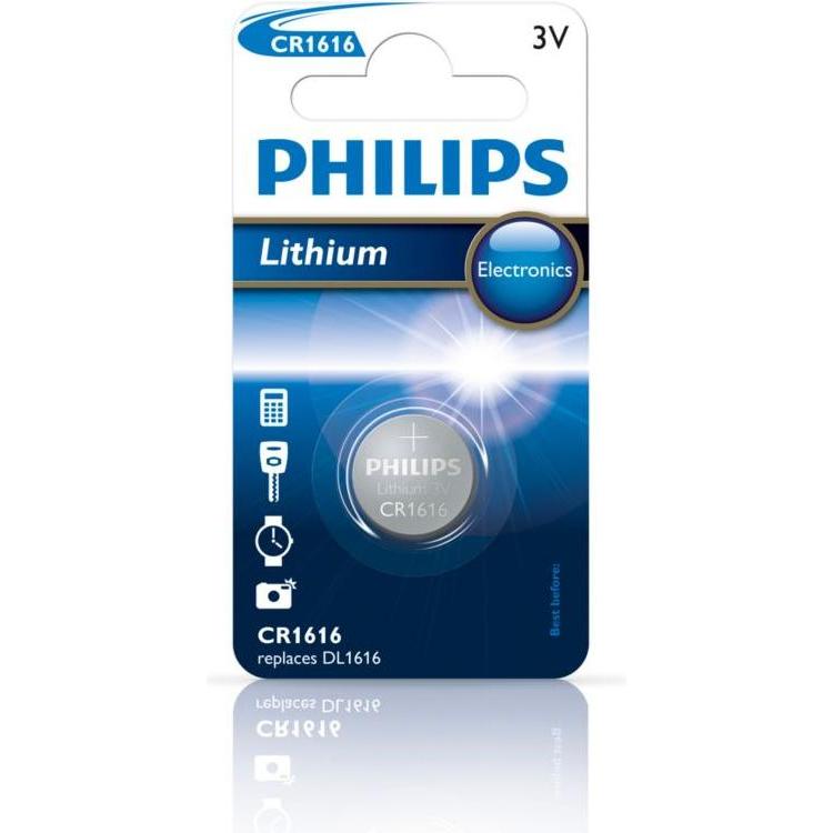 Philips Akku CR1616/00B (1 Stk., CR1616), Batterien + Akkus