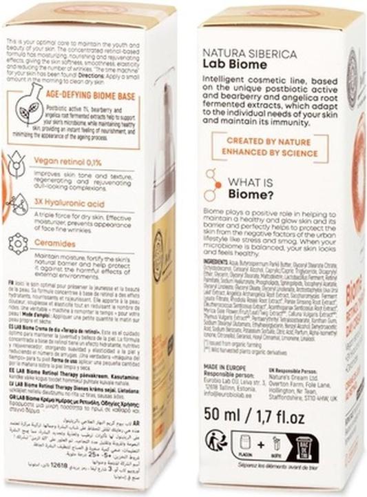 Actual product image Natura Siberica Lab Biome Retinol Therapy Day Face Cream 50ml (50 ml, Day cream)