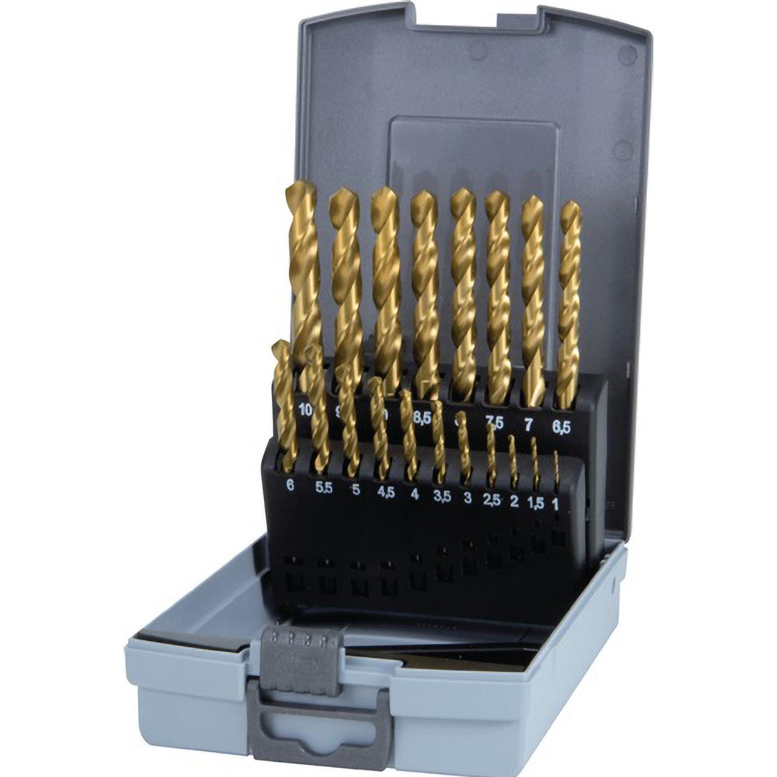 Ruko, Punta Da Trapano, Set Di Punte Elicoidali Hss G 25 Pezzi 1 Mm, 1,5 2 2,5 3 3,5 4 4,5 5,5 6 6,5 7 7,5 8 8,5 (1 Mm - 13 Mm X 0,5 Mm)