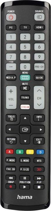 Actual product image Hama Universal remote control for Samsung TVs, IR, adaptive, illuminated buttons (Universal remote control, Infrared)