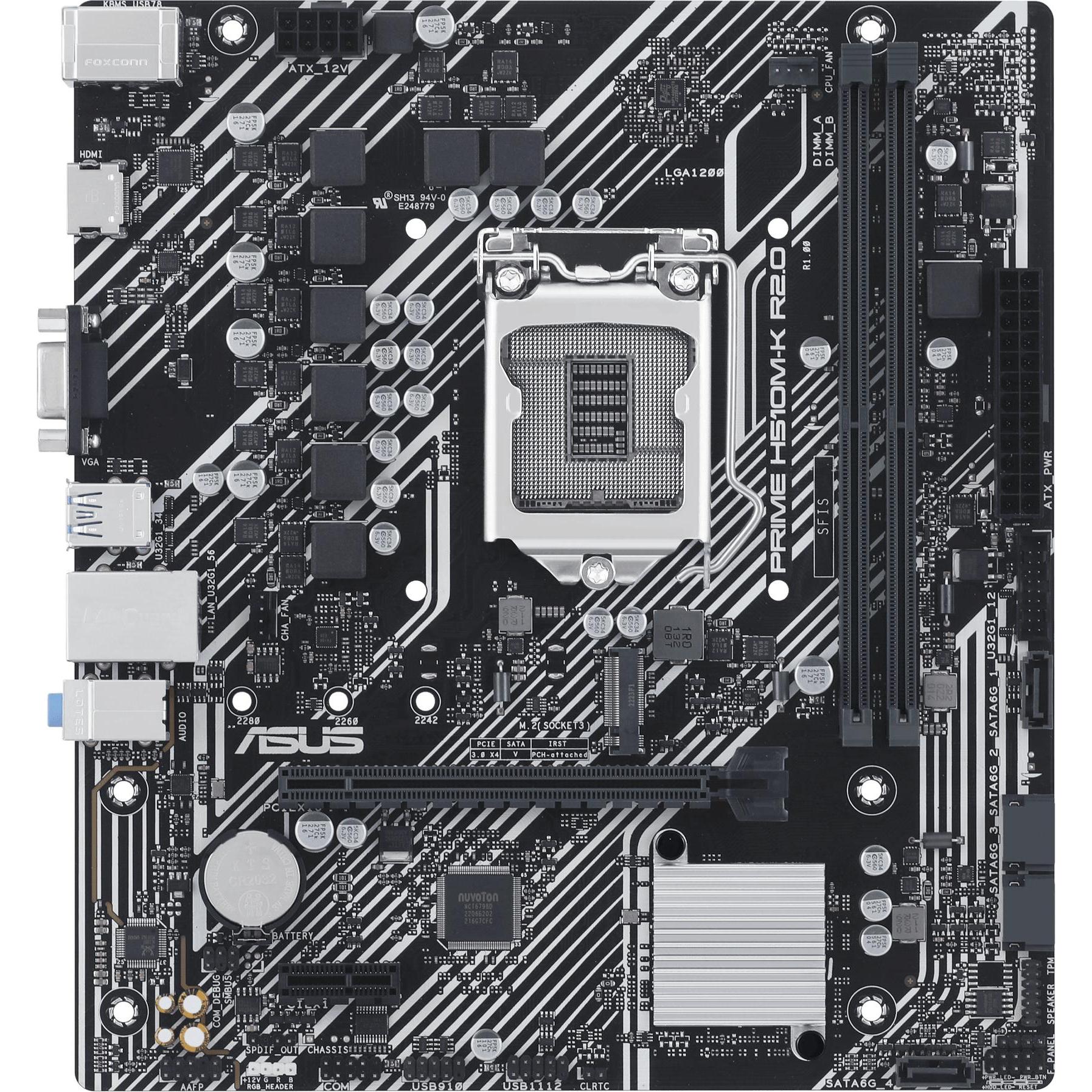 ASUS PRIME H510M-K R2.0 (LGA 1200, Intel H510, mATX), Mainboard