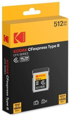 Image du produit Kodak CFexpress Type B 512GB (512 Go, CFexpress type B)
