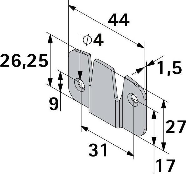 Immagine prodotto Hettich Universalverbinder (Raccordo di collegamento, 1 pz.)