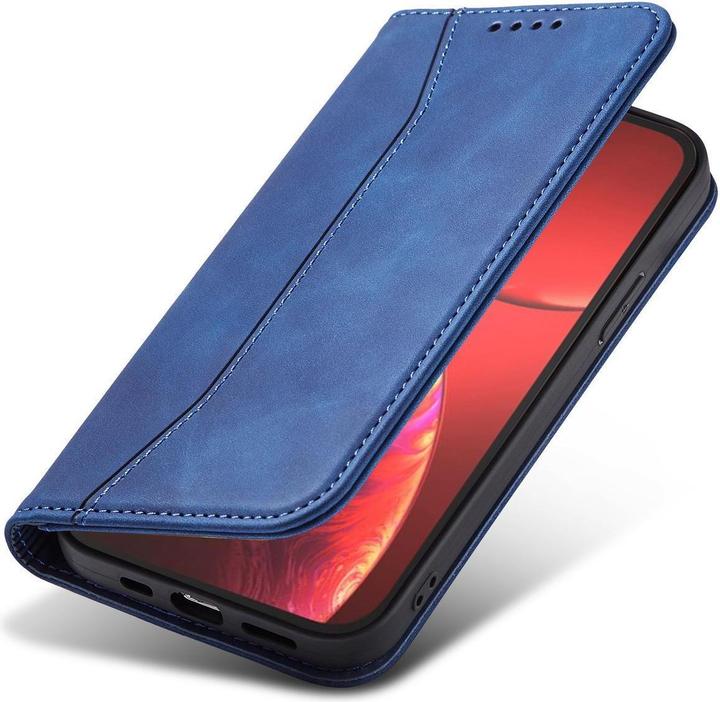 Image du produit Hurtel Magnet Fancy Case case pour iPhone 14 Pro Max cover with flip wallet stand blue (Apple iPhone 14 Pro Max)