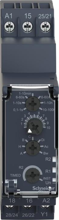 Image du produit Schneider Electric Relais temporisé multifonctionnel 24VDC/24-240VAC