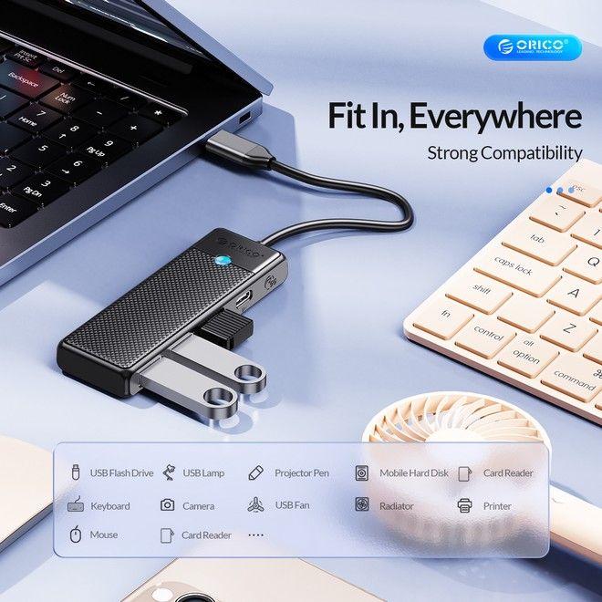Actual product image Orico PW Series (USB-C, 4 Ports)