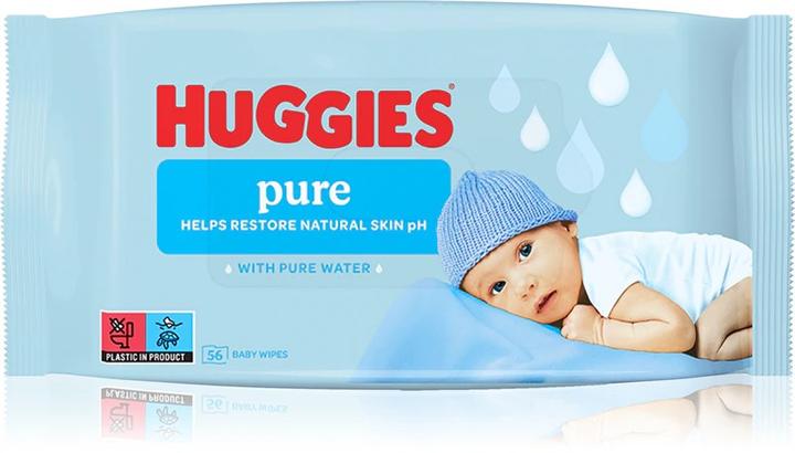 Actual product image Huggies Wet wipes Pure (56 pcs.)