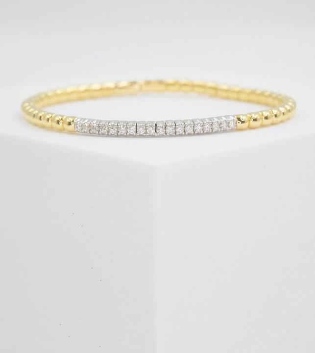 Produktbild Muau Flexarmband 750/18K Bicolor, Diamant 0.40ct. 17cm (17 cm)