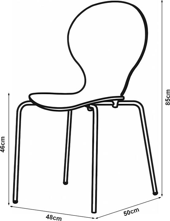 Produktbild En.Casa Esszimmerstuhl Etne 4er Set Weiss