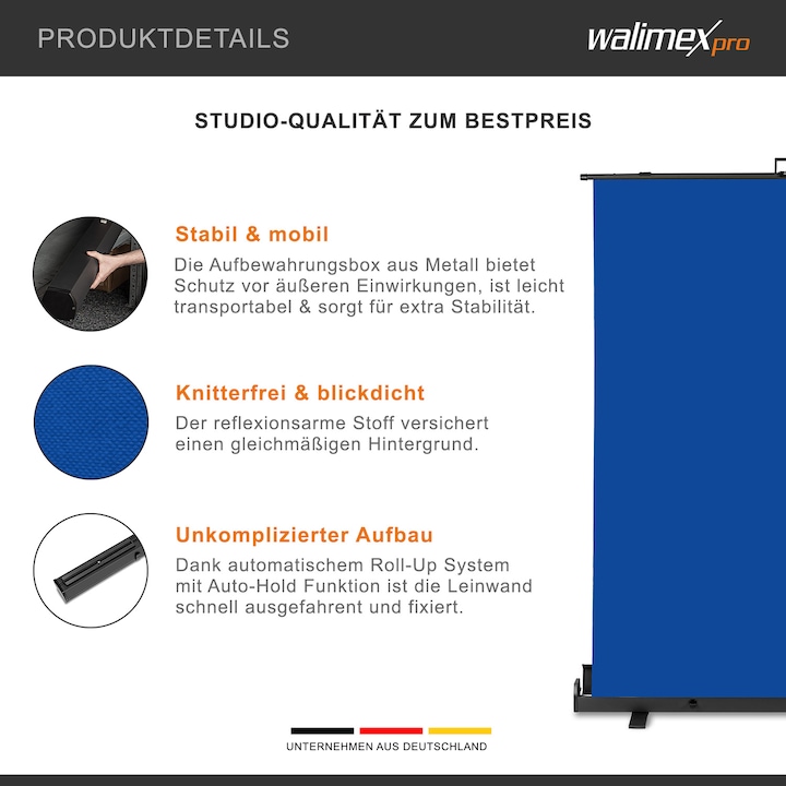 Produktbild Walimex pro Roll-up Panel (155 cm, 200 cm)